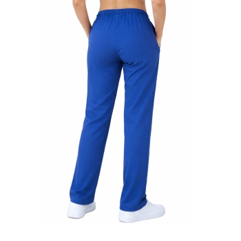 Spodnie medyczne proste klasyczne chabrowe casual premium roz. L